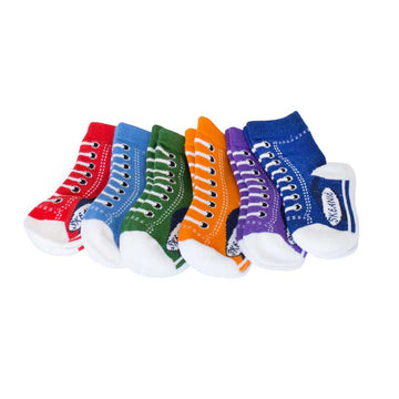 Baby Socks Sneakers 6 Pack (0-12 Months) | SKEANIE