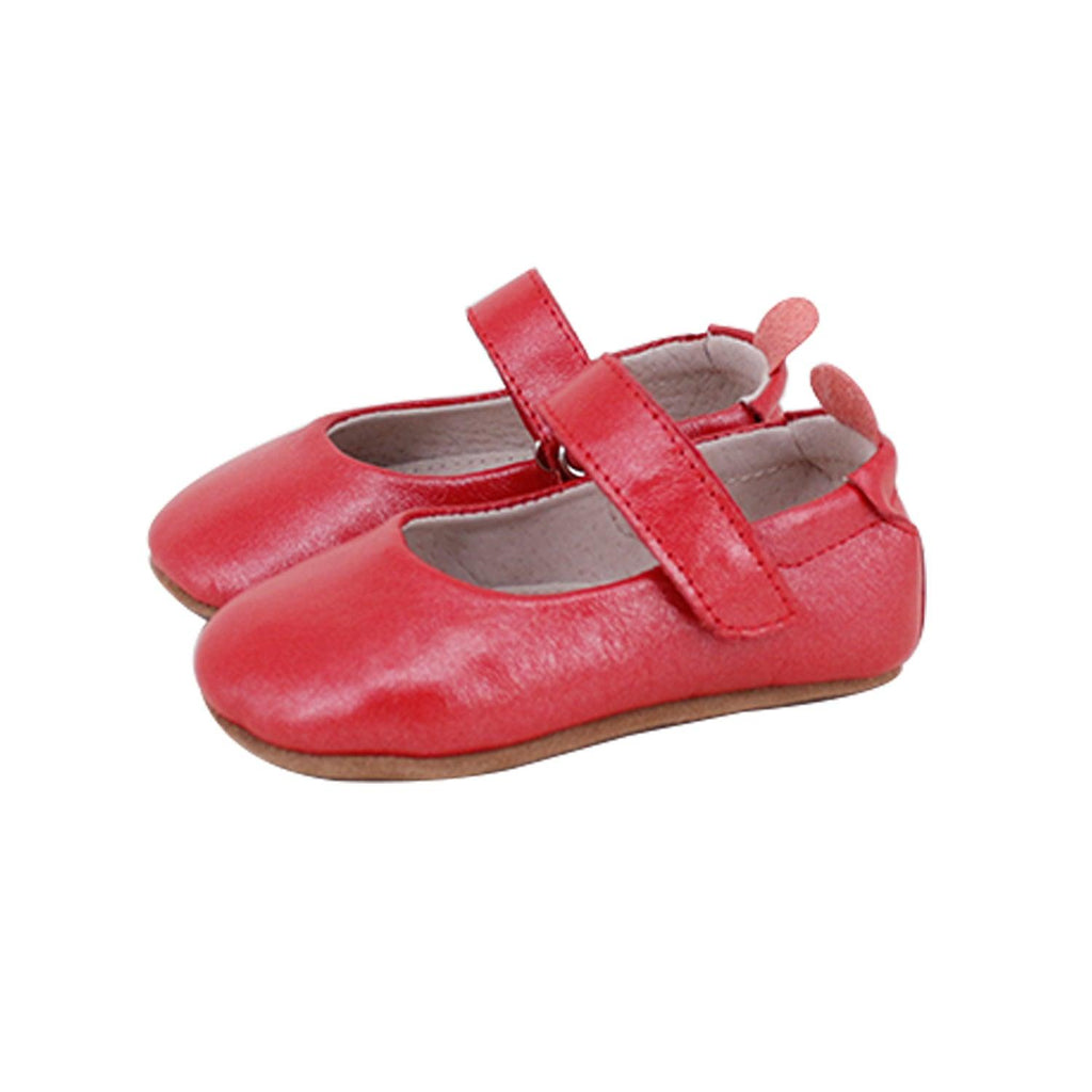 Bella Pre/First Walker Mary Jane Shoes Pearl Red | SKEANIE