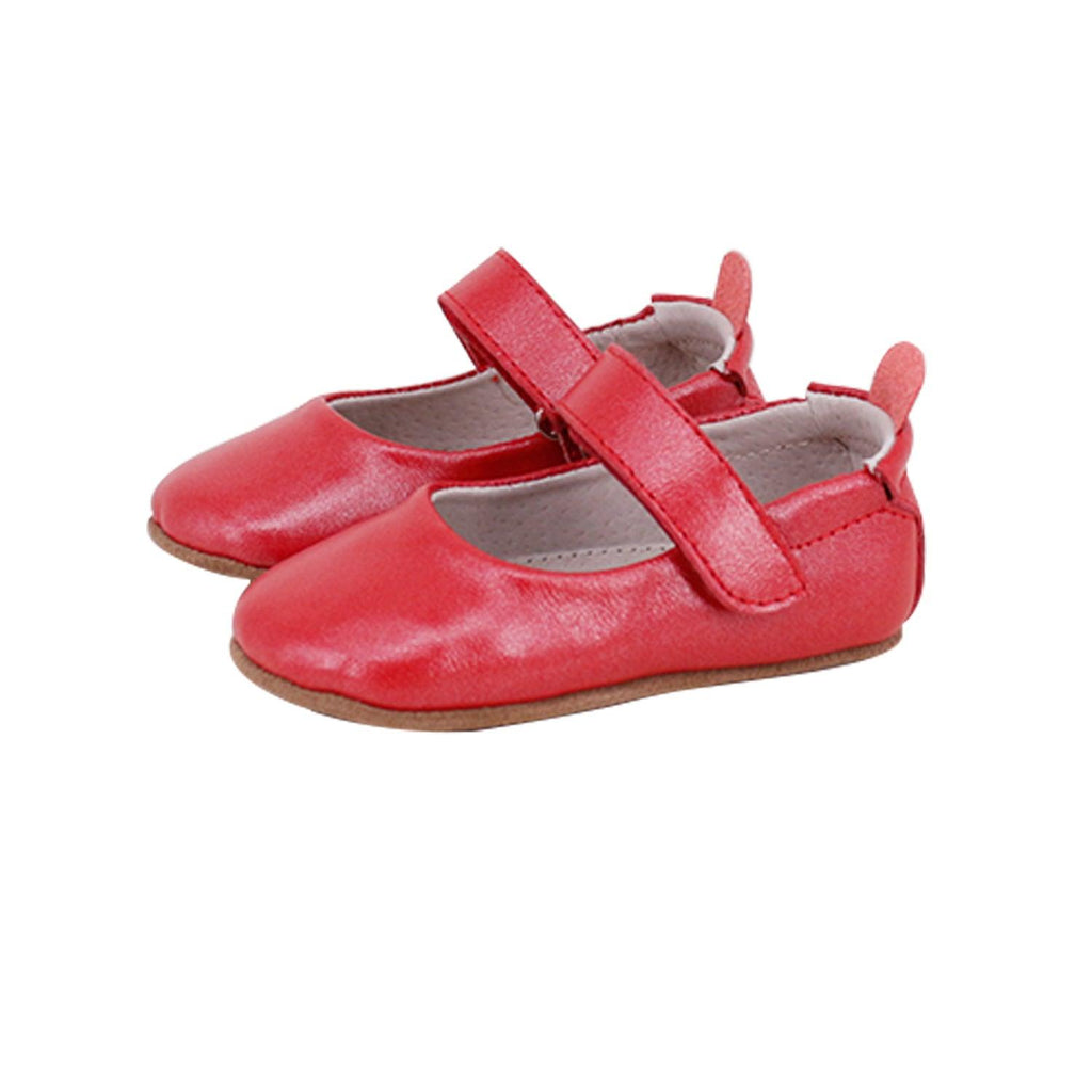 Bella Pre/First Walker Mary Jane Shoes Pearl Red | SKEANIE