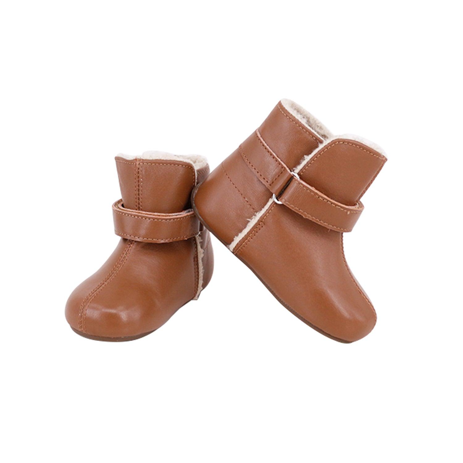 SKEANIE SNUG Baby Toddler First/Pre Walker Boots Tan