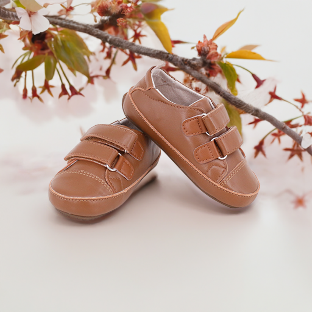Tyler Trainers First/Pre Walker Sneakers Tan | SKEANIE