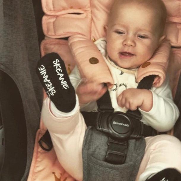 Baby Socks Mary-Jane 6 Pack (0-12 Months) - SKEANIE Shoes for Kids